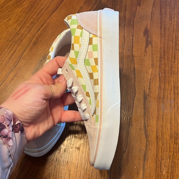Vans Other - Kids rare Pink and Yellow suede Checkered Vans Sneakers in EUC